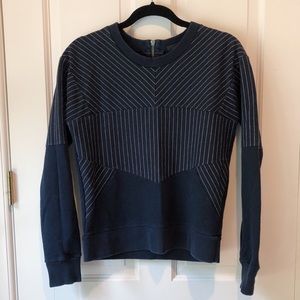 J. Crew chevron navy pullover sweater